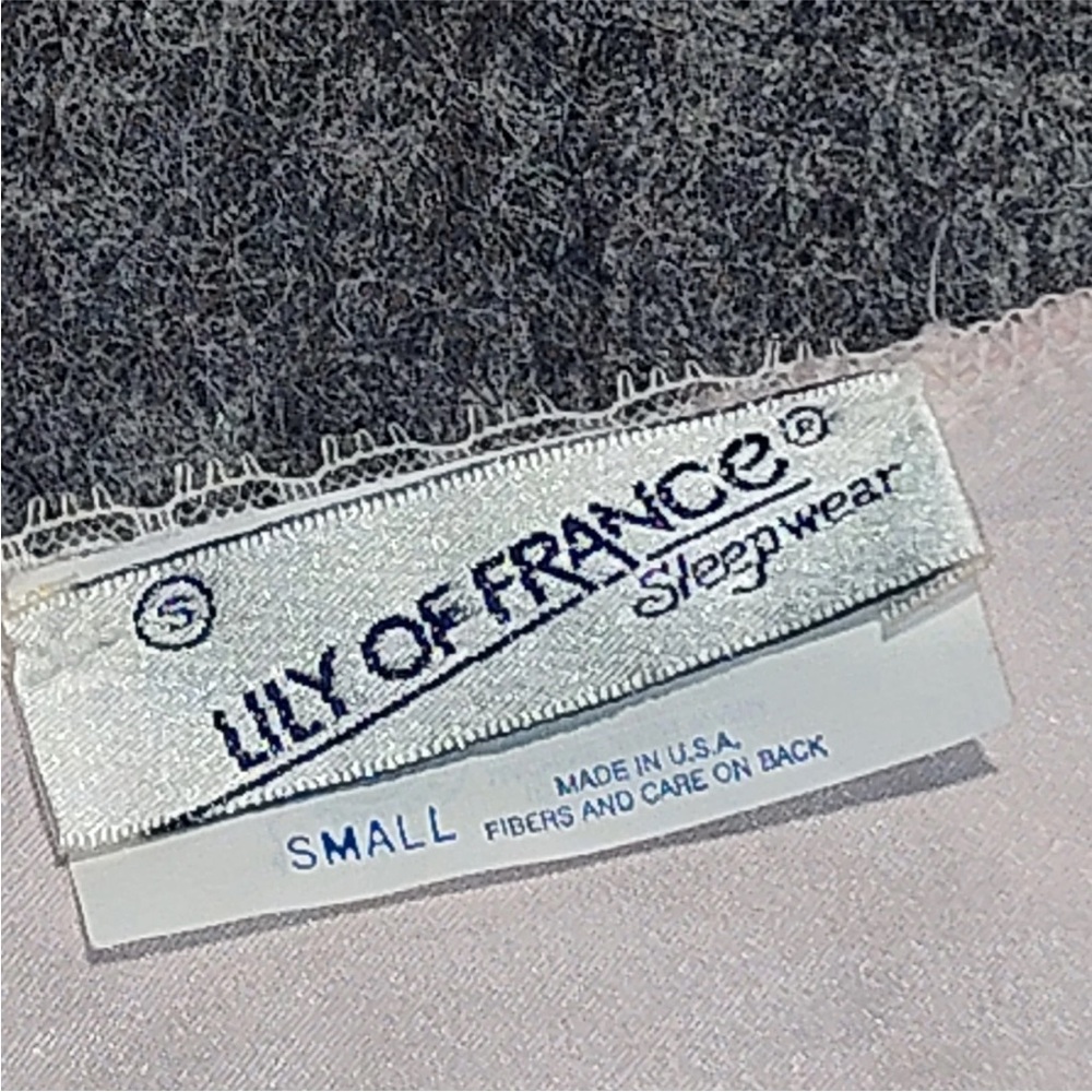 Vtg Silky Teddie Ruffles & Lace Lingerie Lily of France Sleepwear Sz Small USA - Picture 8 of 9